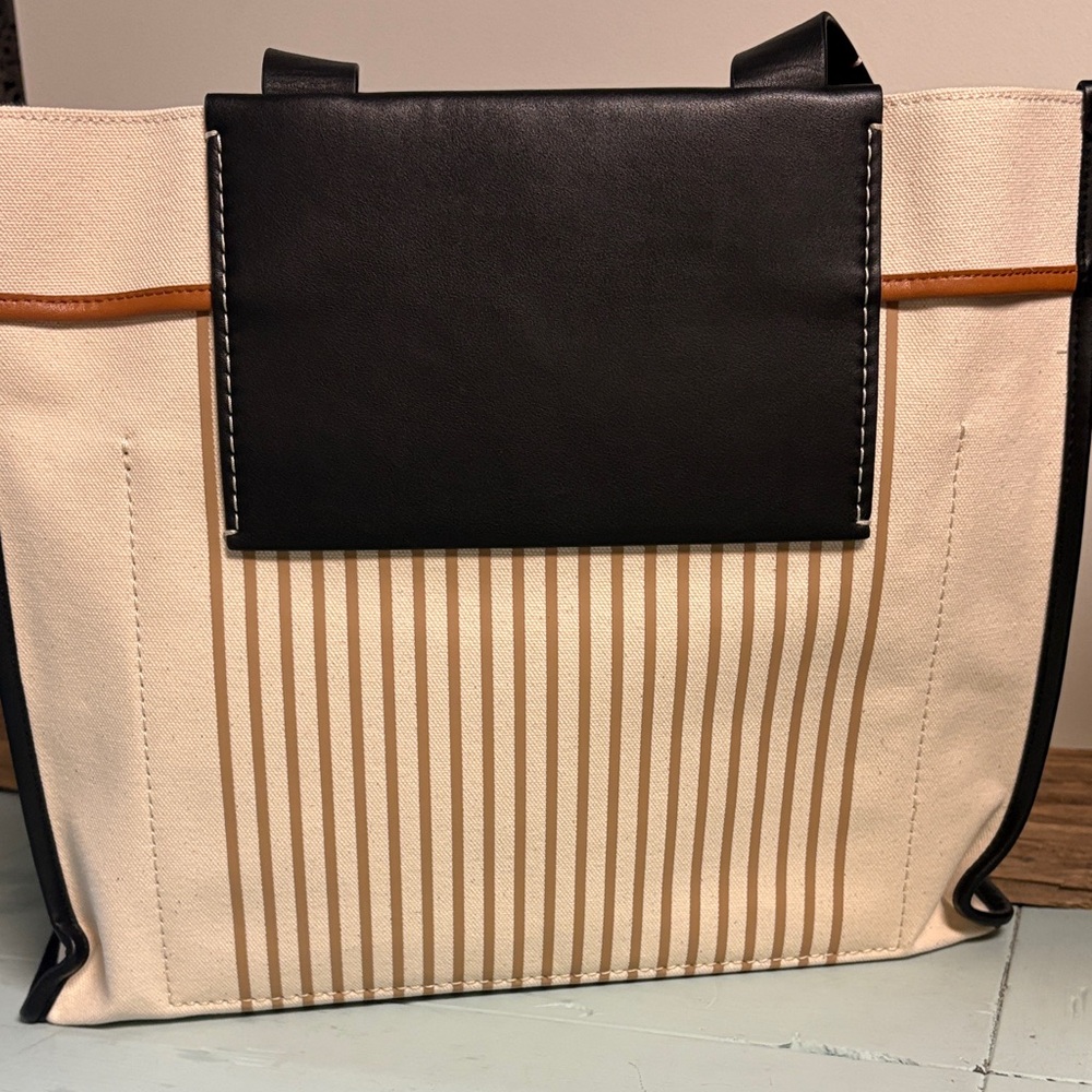 Proenza Schouler White Label Morris Large Striped Tote - Picture 9 of 16